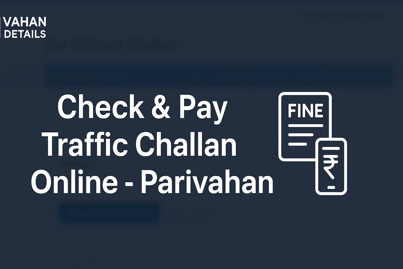 Pay Traffic challan online